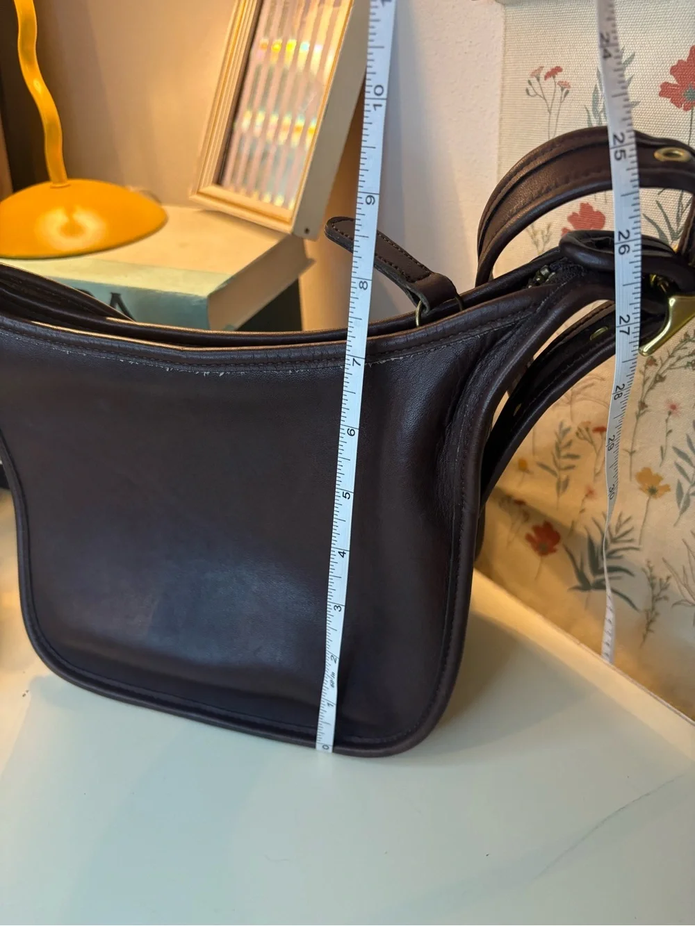 Vintage Coach 9950 Janice Legacy Shoulder Bag | Dark Brown